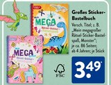 Großes Sticker-Bastelbuch  im aktuellen ALDI SÜD Prospekt für 3,49 €