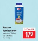Hansano Konditorsahne im Angebot bei famila Nordost in Gifhorn Hansano Konditorsahne Angebote bei famila Nordost Gifhorn für 1,79 €