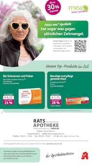 mea - meine apotheke Prospekt Unsere Juli-Angebote mit 4 Seiten