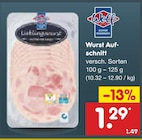 Aktuelles Wurst Aufschnitt Angebot bei Netto Marken-Discount in Bremerhaven ab 1,29 €