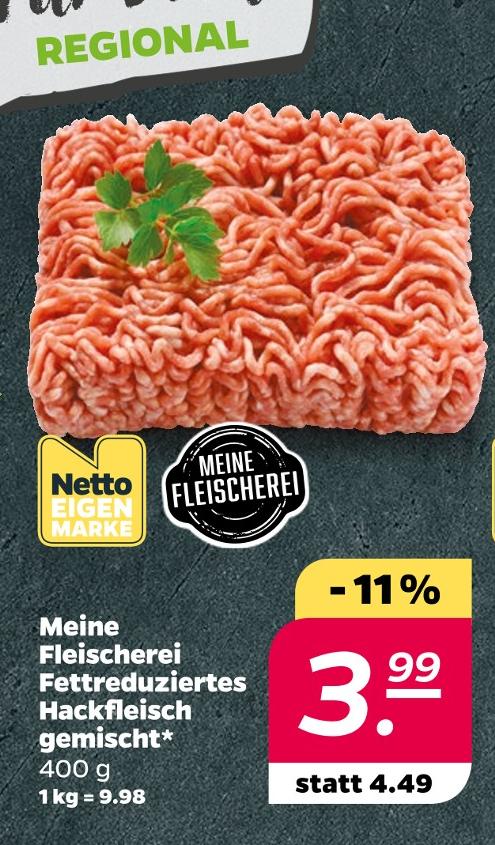 Fettreduziertes Hackfleisch gemischt