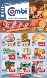 combi Prospekt für Bielefeld mit 24 Seiten combi Prospekt für Bielefeld: "Markt - Angebote", 24 Seiten, 26.09.2022 - 01.10.2022