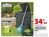 Composteur Compost'eco 500 L dans le catalogue Hyper U