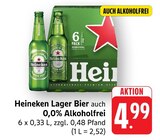 Lager Bier bei EDEKA im Prospekt "" für 4,99 €