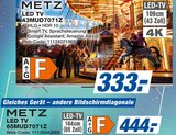 LED TV 43MUD7071Z Angebote von Metz bei expert Wismar für 333,00 €
