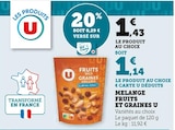 Promo Mélange Fruits et Graines à 1,14 € dans le catalogue Super U à Argent-sur-Sauldre