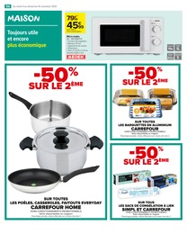 Prix et réduction Casserole dans le prospectus Carrefour Market en cours Offre Casserole dans le catalogue Carrefour Market du moment à la page 58
