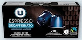 Café Espresso - U en promo chez Super U Haguenau à 1,61 €