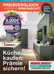 Aktueller Möbel Borst Prospekt mit Küchenmöbel, "Küche kaufen: Prämie sichern!", Seite 1
