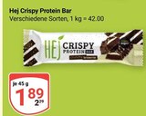 Crispy Protein Bar Angebote von Hej bei GLOBUS Saarbrücken für 1,89 €