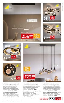 LED-Lampe im aktuellen XXXLutz Möbelhäuser Prospekt (München) LED-Lampe im XXXLutz Möbelhäuser Prospekt "Exklusive Lichtwelten" mit 8 Seiten (München)