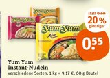 Instant-Nudeln Angebote von Yum Yum bei tegut Ingolstadt für 0,55 €