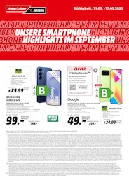 MediaMarkt Saturn Prospekt für Landau: "UNSERE SMARTPHONE-HIGHLIGHTS IM SEPTEMBER", 4 Seiten, 11.09.2025 - 17.09.2025
