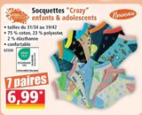 Socquettes 'Crazy' enfants & adolescents - COOL & YOUNG - Norma à Mulhouse Socquettes 'Crazy' enfants & adolescents - COOL & YOUNG en promo chez Norma Mulhouse à 6,99 €