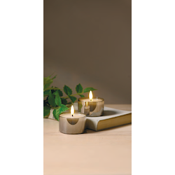 LED-Rauchglas-Teelichter
