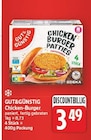 Chicken-Burger von GUT&GÜNSTIG für 3,49 € bei E center im Angebot Chicken-Burger von GUT&GÜNSTIG im aktuellen E center Prospekt
