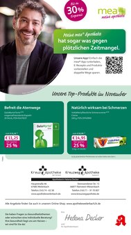 mea - meine apotheke Prospekt der KW 47 "Unsere November-Angebote" Aktueller mea - meine apotheke Prospekt "Unsere November-Angebote" Seite 1 von 4 Seiten