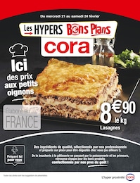 Prospectus Cora à Sacy-le-Petit, "Ici des prix aux petits oignons", 6 pages, 21/02/2024 - 24/02/2024