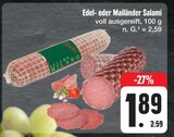 Aktuelles Edel- oder Mailänder Salami Angebot bei E center in Dresden ab 1,89 €