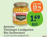 Thüringer Landgarten Bio-Zuckermais Angebote von demeter bei tegut Frankfurt für 1,69 €
