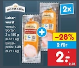 Leberwurst im Angebot bei Netto Marken-Discount in Schwäbisch Gmünd Leberwurst Angebote bei Netto Marken-Discount Schwäbisch Gmünd für 2,00 €
