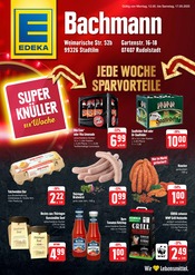 Cola im EDEKA Prospekt in Rudolstadt Aktueller EDEKA Prospekt mit Cola, "JEDE WOCHE SPARVORTEILE", Seite 1