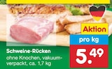 Netto Marken-Discount Osnabrück - Schweine-Rücken Angebot im Prospekt Schweine-Rücken bei Netto Marken-Discount im Osnabrück Prospekt für 5,49 €