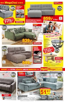 Ecksofa im Opti-Wohnwelt Prospekt "Mega Relaxen" mit 12 Seiten (Bremen)