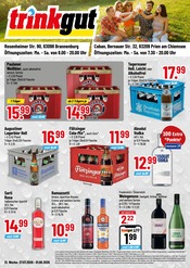 Trinkgut Discounter Prospekt der aktuellen Woche mit 4 Seiten, gültig von 27.07.2026 bis 01.08.2026, in Bad Feilnbach und Umgebung Aktueller Trinkgut Discounter Prospekt in Bad Feilnbach und Umgebung, "Aktuelle Angebote" mit 4 Seiten, 27.07.2026 - 01.08.2026