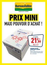Bureau Vallée Catalogue "PRIX MINI MAXI POUVOIR D'ACHAT !", 7 pages, Chagnon,  05/06/2023 - 17/06/2023