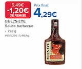 Sauce barbecue - BULL'S EYE en promo chez Costco Savigny-sur-Orge à 4,29 €