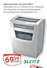Aktenvernichter IQ Home Office von LEITZ im aktuellen GLOBUS Prospekt für 69,99 €