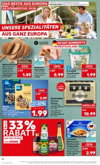 Warsteiner im Kaufland Prospekt "Aktuelle Angebote" mit 58 Seiten (Bruchsal)