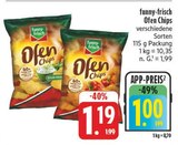 Ofen Chips im Angebot bei EDEKA in Freiberg Ofen Chips Angebote von funny-frisch bei EDEKA Freiberg für 1,00 €