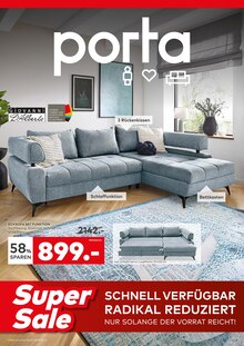 Ecksofa im porta Möbel Prospekt "Heiße Preise SSV" mit 12 Seiten (Leipzig)