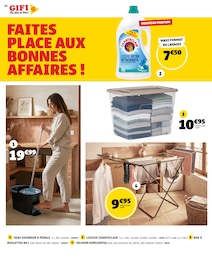 Prix et réduction Seau De Ménage dans le prospectus Gifi en cours Offre Seau De Ménage dans le catalogue Gifi du moment à la page 16