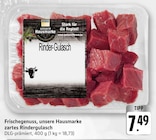 Frischegenuss, unsere Hausmarke zartes Rindergulasch bei EDEKA im Steinmauern Prospekt für 7,49 €