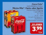 Aktuelle Coca Cola Angebote bei Marktkauf in Nürnberg Aktuelles Mezzo Mix, Fanta oder Sprite Angebot bei Marktkauf in Nürnberg ab 3,99 €
