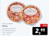 Pizza von Pizza Lorenzo im aktuellen Konsum Prospekt für 2,99 €