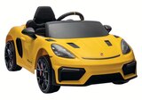 VOITURE ÉLECTRIQUE PORSCHE SPYDER 12 V LITHIUM JAUNE - INJUSA à 249,99 € dans le catalogue JouéClub