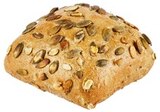 Das herzhaft-kernige Kürbiskernbrötchen im Angebot bei REWE in Hanau Das herzhaft-kernige Kürbiskernbrötchen Angebote von Brot & Mehr bei REWE Hanau für 0,35 €