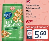 Aktuelles Genuss Plus Edel-Nuss-Mix Maxi Angebot bei Rossmann in Frankfurt (Main) ab 5,60 €