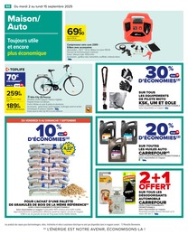 Prix et réduction Compresseur dans le prospectus Carrefour en cours Offre Compresseur dans le catalogue Carrefour du moment à la page 52