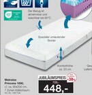 Matratze Princess 1000 Angebote bei Möbel Inhofer Memmingen für 448,00 €