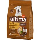 Croquettes pour petit chien <10kg - ULTIMA - Carrefour Market à Drancy Croquettes pour petit chien <10kg - ULTIMA en promo chez Carrefour Market Drancy à 5,35 €
