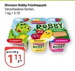 Aktuelles Robby Früchtequark Erdbeere Angebot bei GLOBUS in Koblenz ab 1,11 €