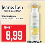 Sonnenspray Angebote von Jean&Len bei Kaufhaus Stolz Kiel für 8,99 €