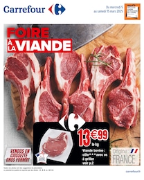 Prospectus Carrefour, "FOIRE À LA VIANDE",  pages, 05/03/2025 - 15/03/2025