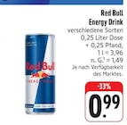 Energy Drink im Angebot bei EDEKA in Bamberg Energy Drink Angebote von Red Bull bei EDEKA Bamberg für 0,99 €
