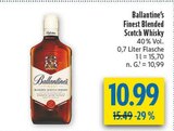 Finest Blended Scotch Whisky im Angebot bei diska in Coburg Finest Blended Scotch Whisky Angebote von Ballantine's bei diska Coburg für 10,99 €